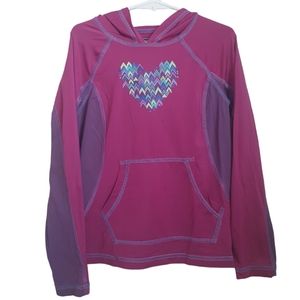 REI Active Pullover Hoodie Top Girl's Sz S 8.